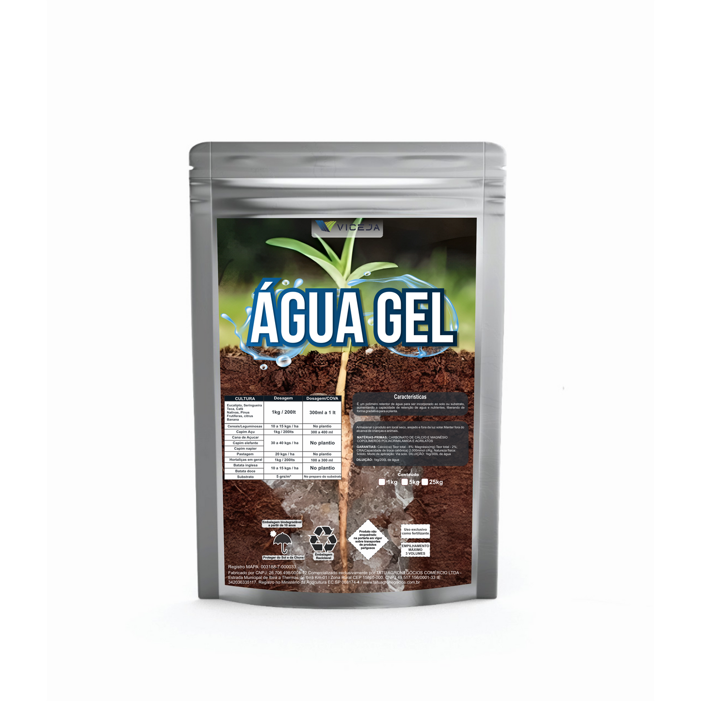 ÁGUA GEL – Gel de Plantio com Alta Retenção de Umidade