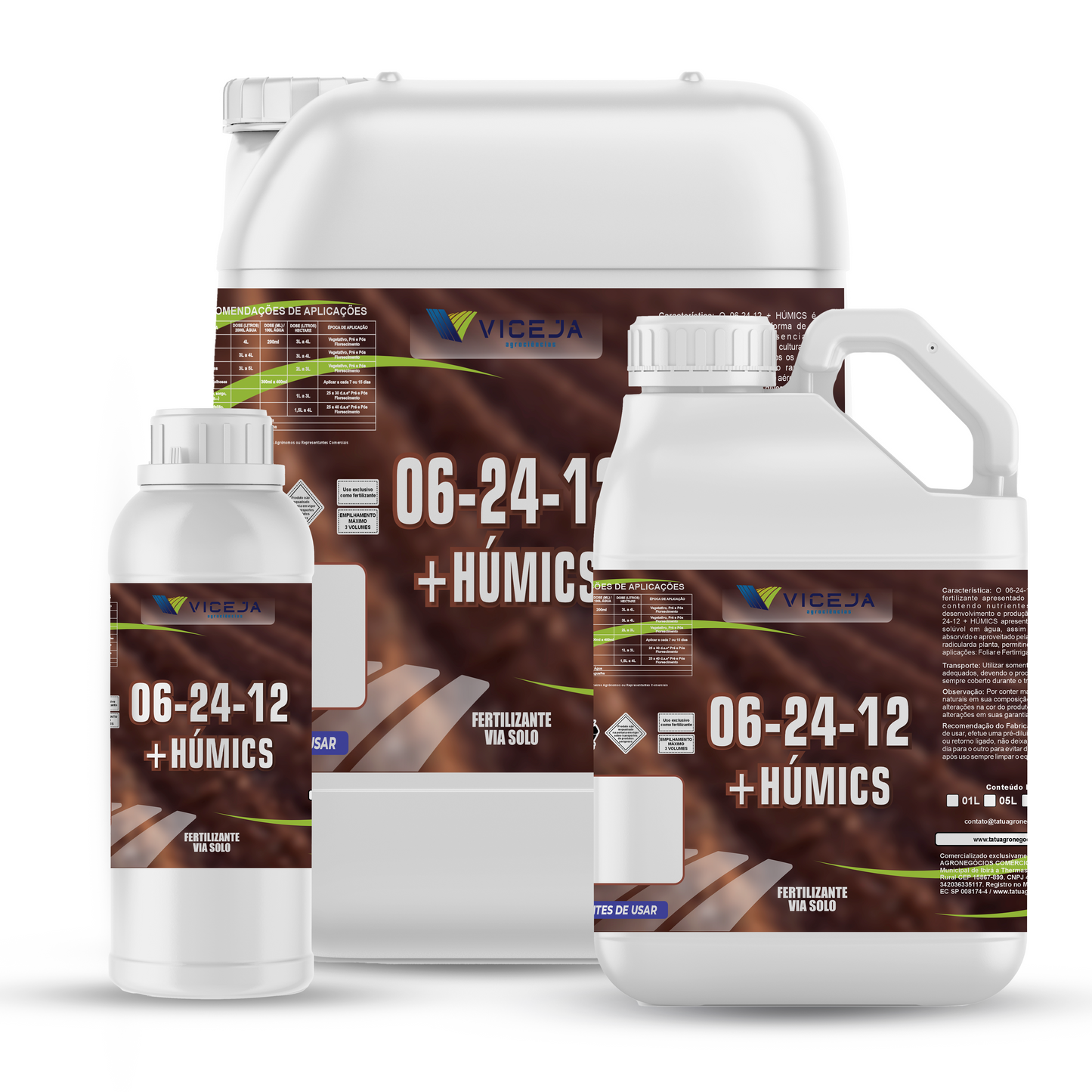 NPK 06-24-12 + HÚMICS - Fósforo para Flores e Raízes Fortes