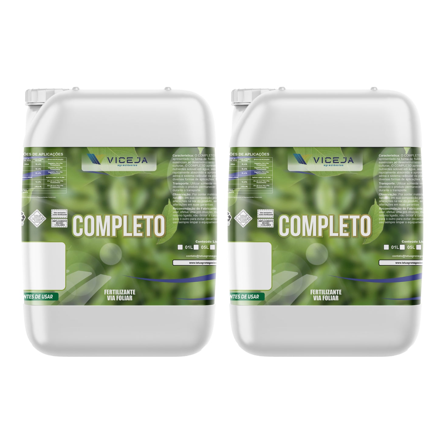 COMPLETO - Fertilizante Foliar para Todas as Culturas 12 em 1 (Macros, Micros + Aminoácidos)