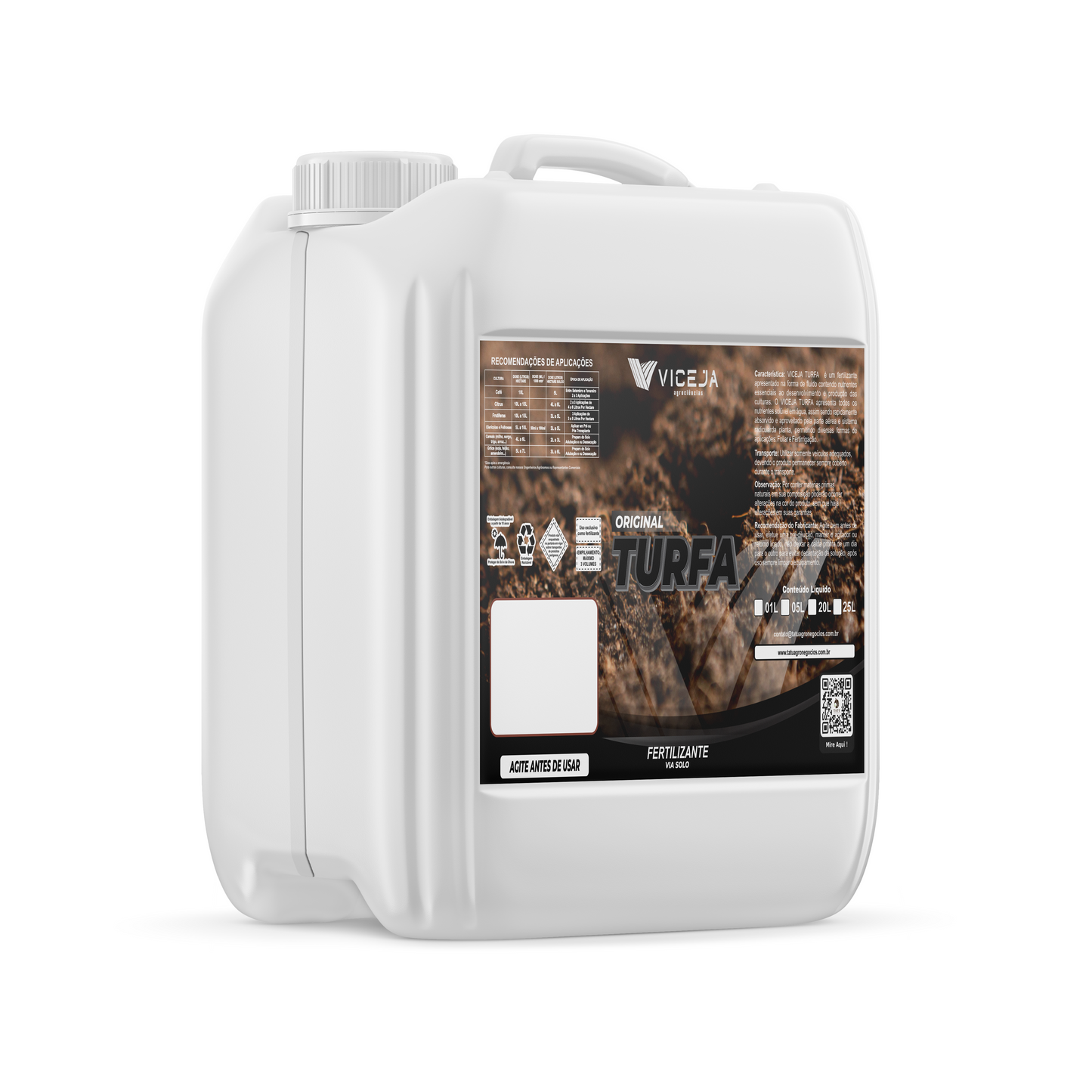 TURFA – Eleva a CTC do Solo e Substitui Esterco Rica em Leonardita e Algas Marinhas