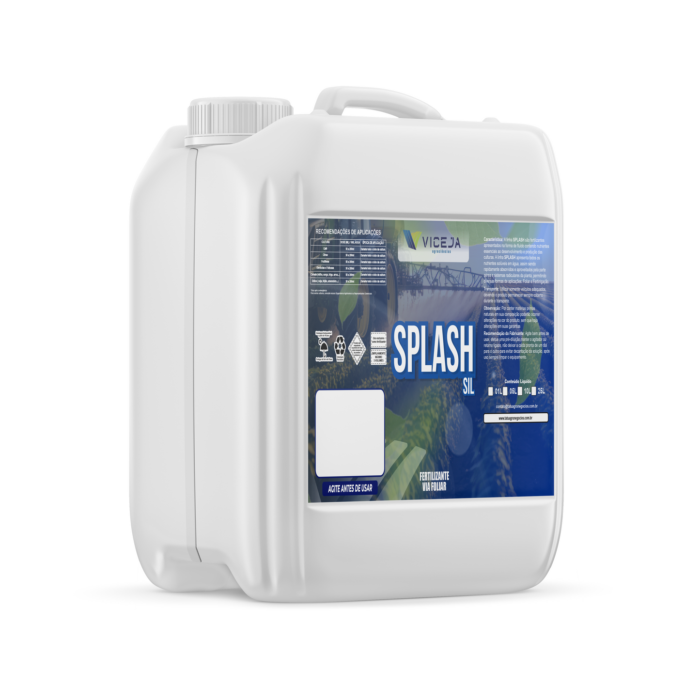 SPLASH SIL – Adjuvante Siliconado para Melhor Espalhamento