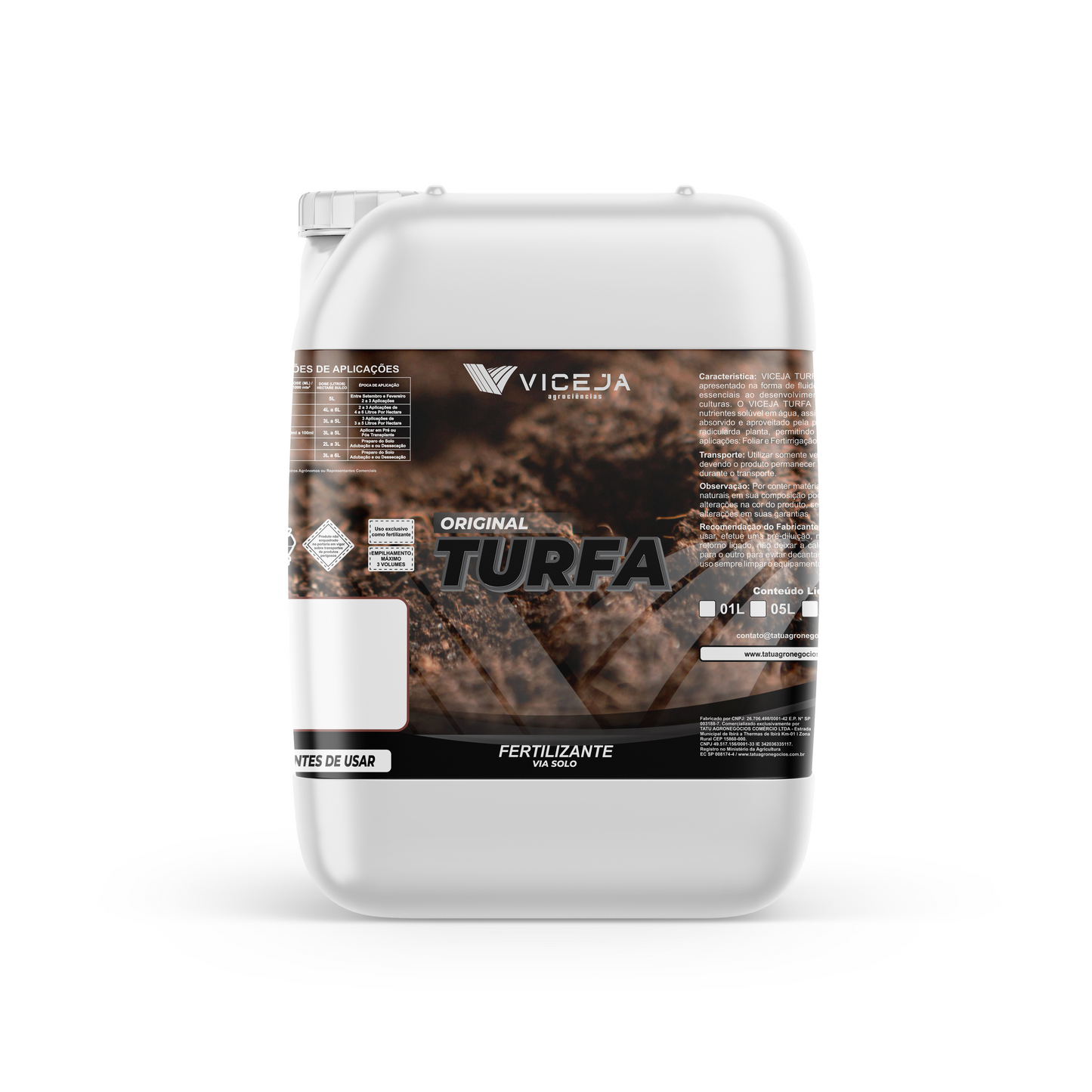 TURFA – Eleva a CTC do Solo e Substitui Esterco Rica em Leonardita e Algas Marinhas