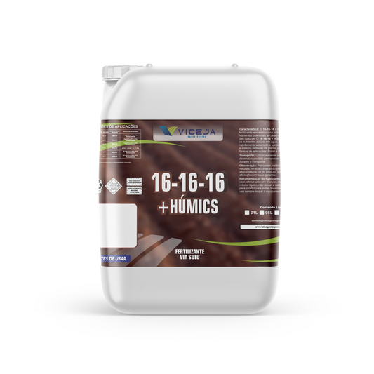 NPK 16-16-16 + HÚMICS – Nutrição Completa com Húmicos para Crescimento Equilibrado