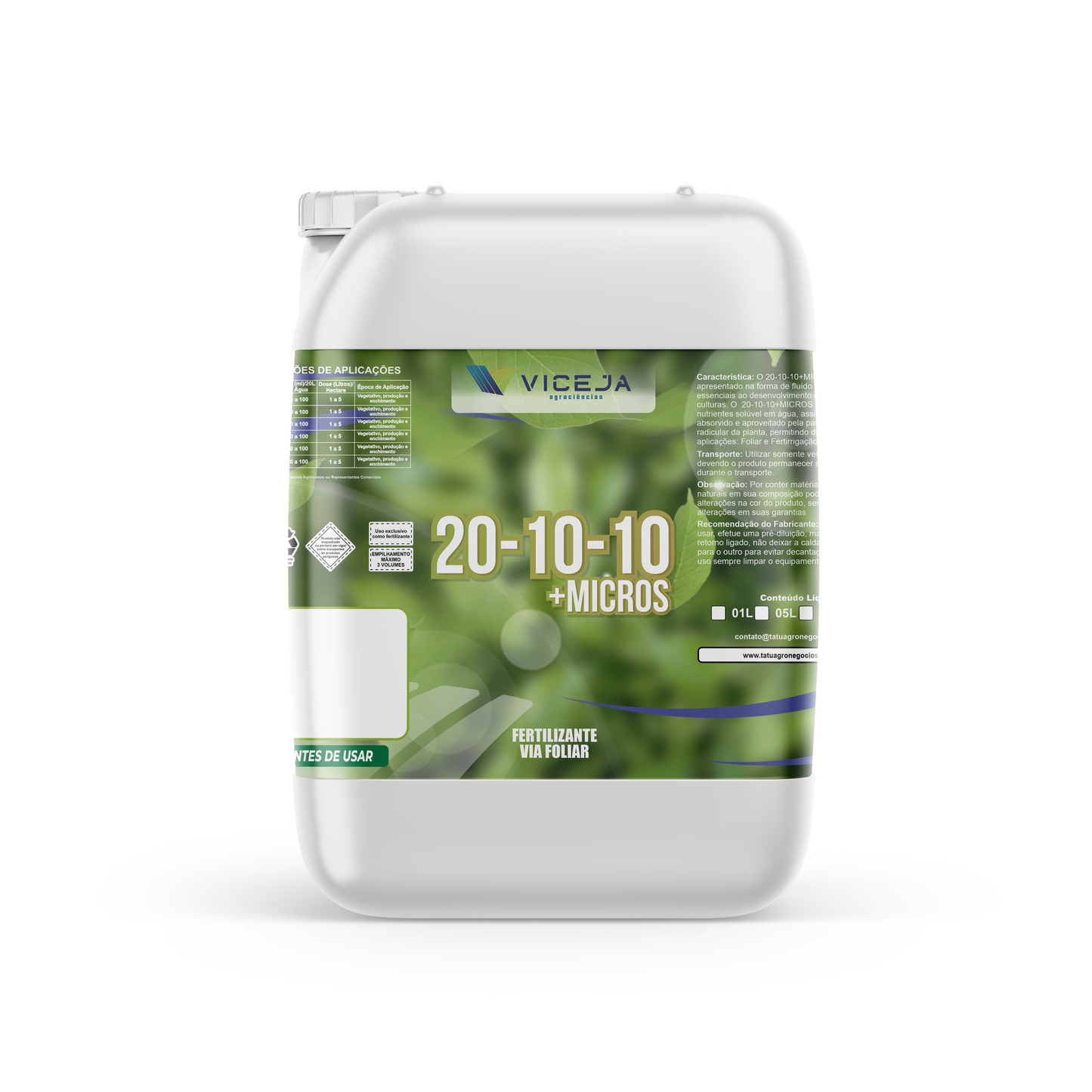 20-10-10 + MICROS – Nutrição Equilibrada para Todas as Culturas