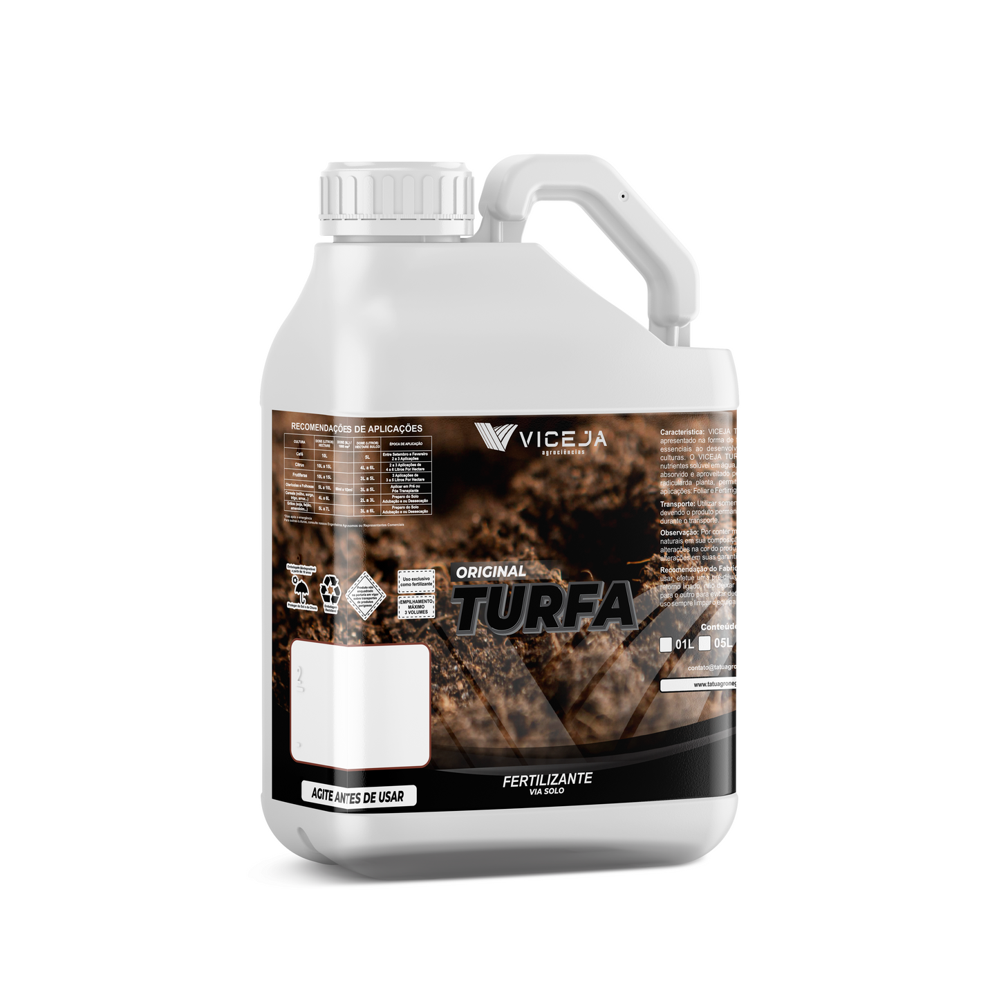 TURFA – Eleva a CTC do Solo e Substitui Esterco Rica em Leonardita e Algas Marinhas