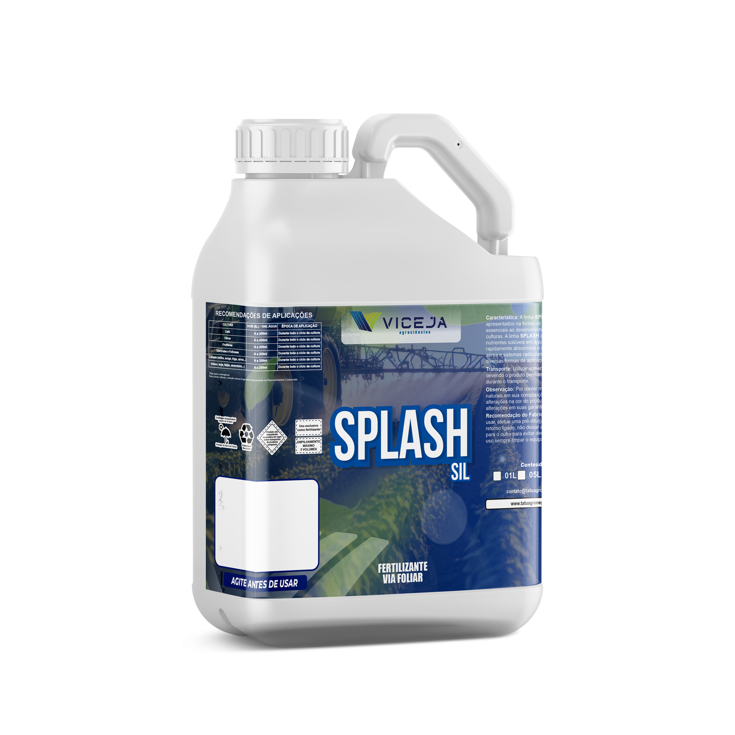 SPLASH SIL – Adjuvante Siliconado para Melhor Espalhamento
