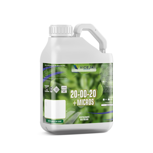 20-00-20 + MICROS – Nitrogênio e Potássio com Micros para Engalhamento e Sustentação