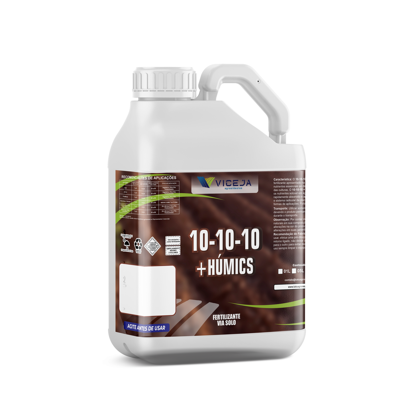 NPK 10-10-10 + HÚMICS – Equilíbrio Nutricional com Ação Orgânica no Solo